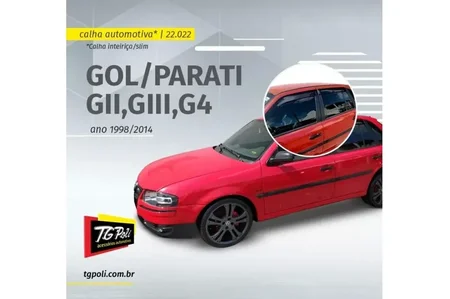 CALHA INTEIRIÇA/SLIM VW GOL/PARATI GII,GIII,G4 98/14 4 PORTAS